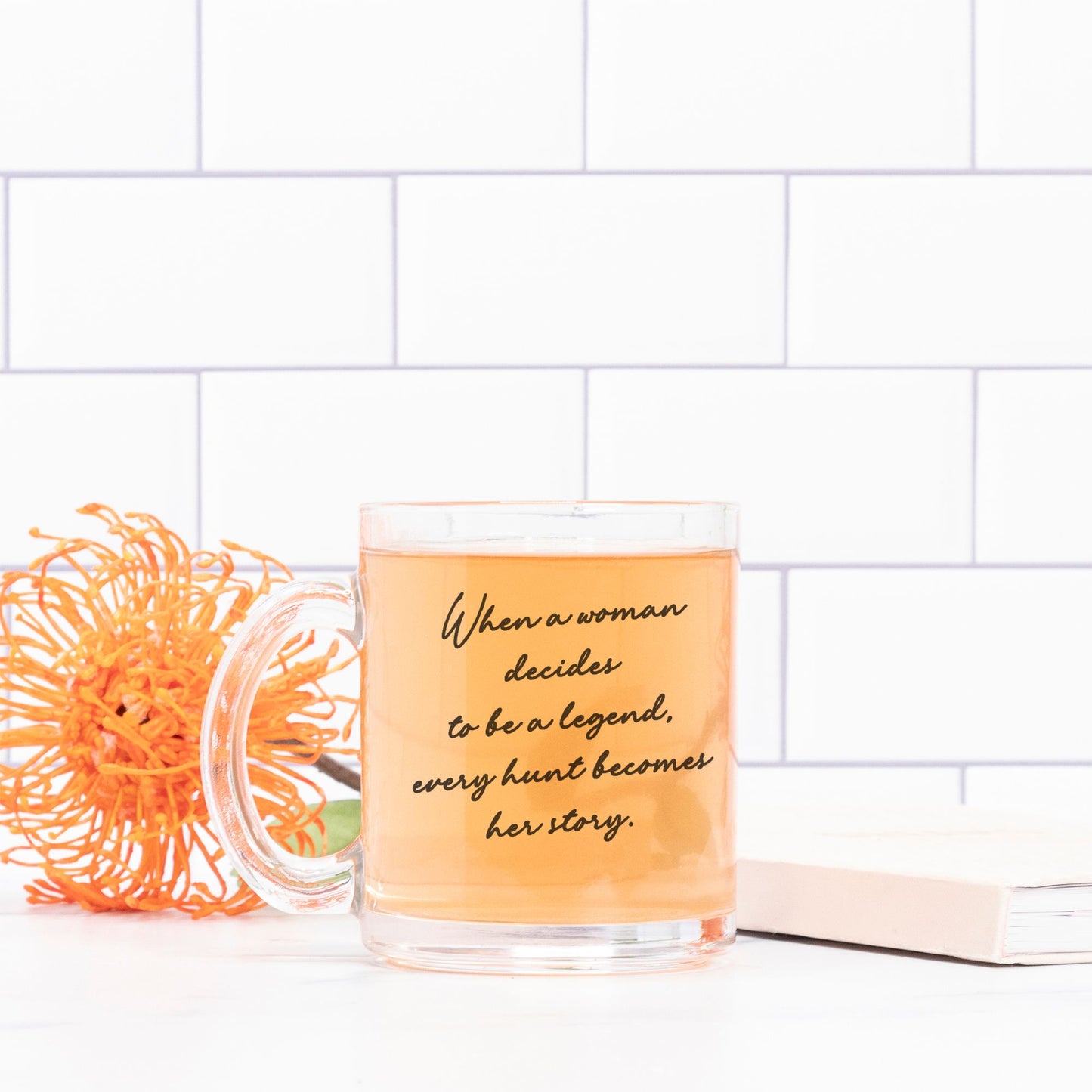 Every Hunt Becomes Her Story Mug Glass
