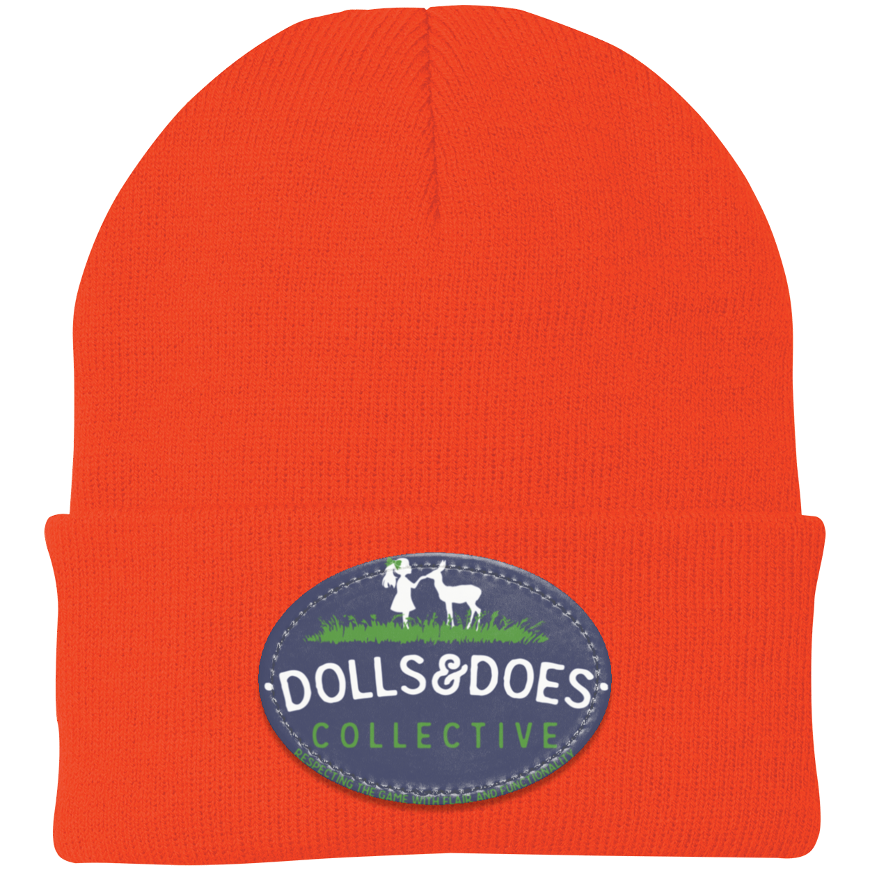 Dolls & Does Safety Orange Knit Beanie