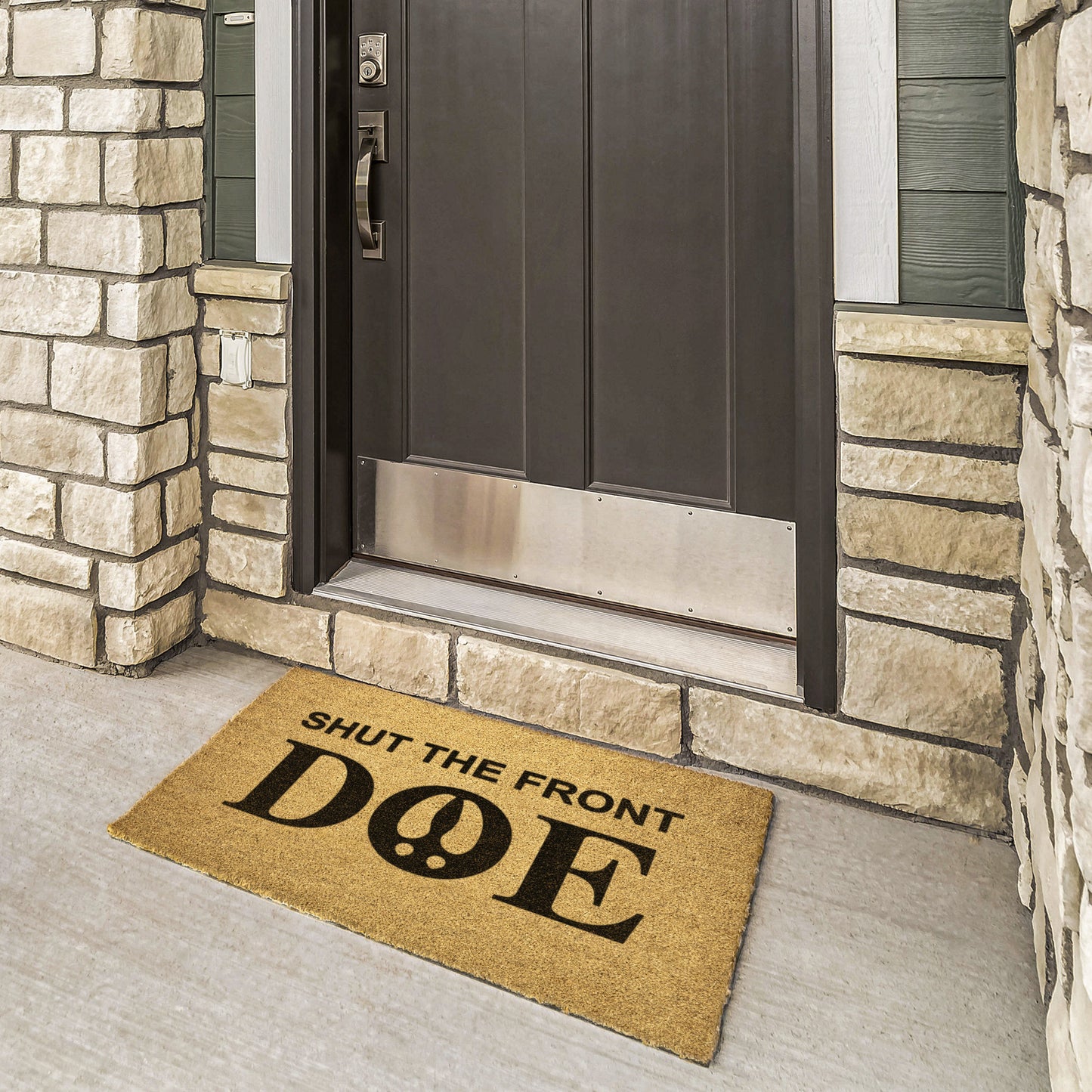 Shut the Front Door Coir Door Mat | Dolls & Does Collective