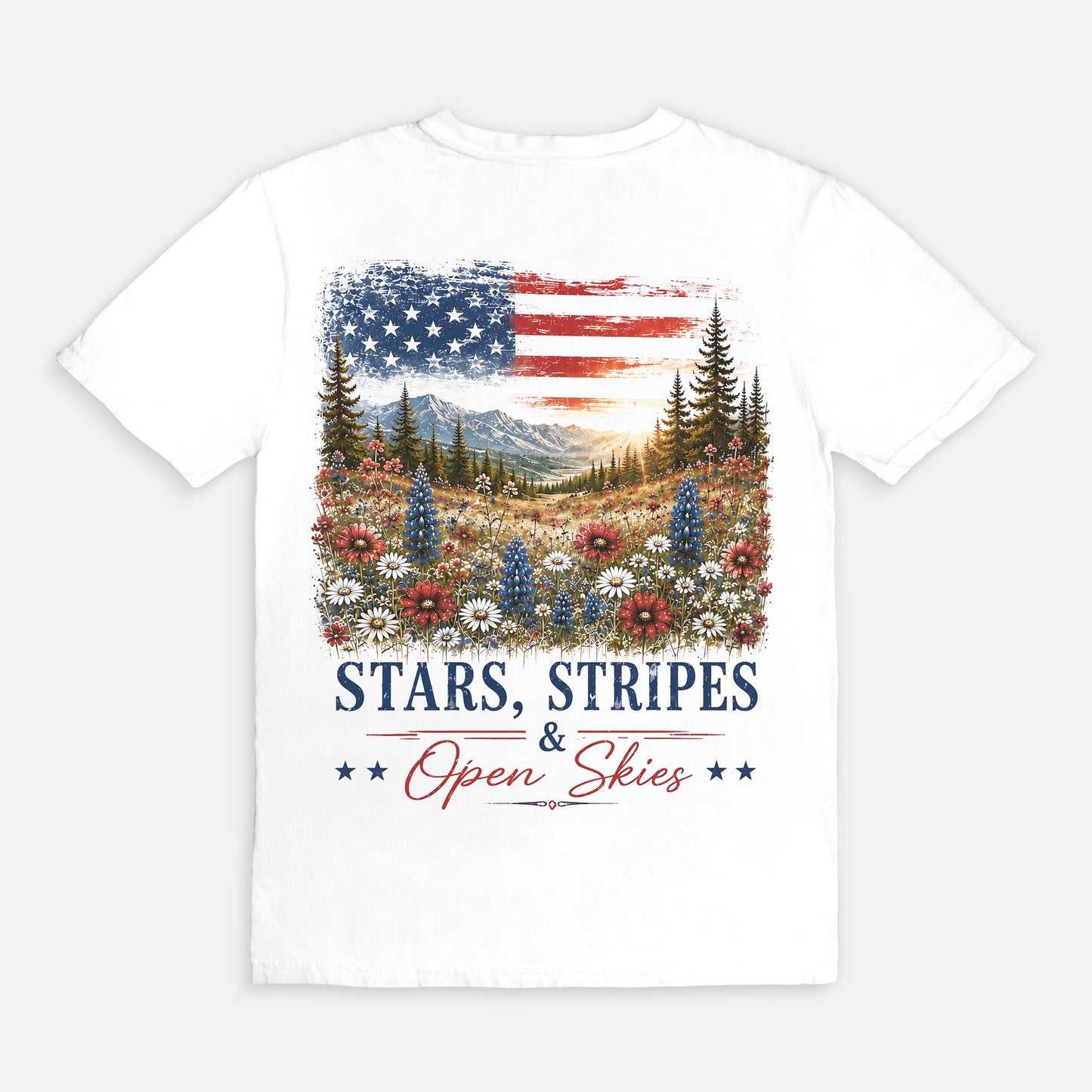 Stars, Stripes & Open Skies Short Sleeve Tee