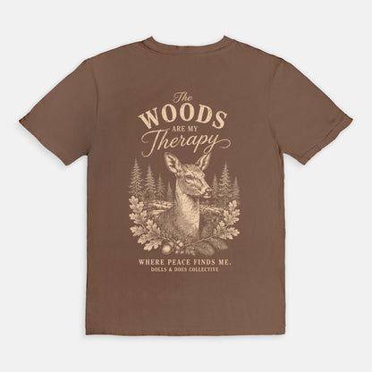 The Woods Are My Therapy Short Sleeve Tee