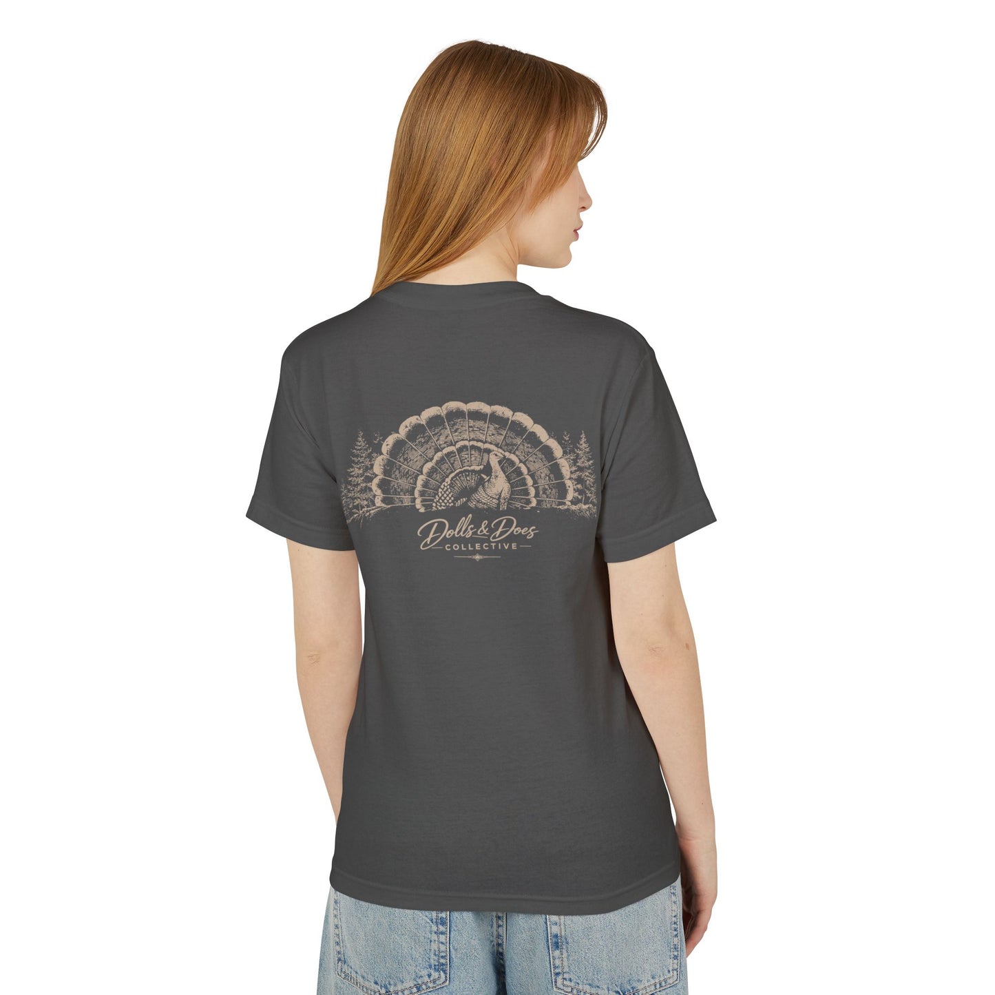 Thunder in the Pines Tee — Vintage Wildlife Turkey Hunting Graphic Shirt