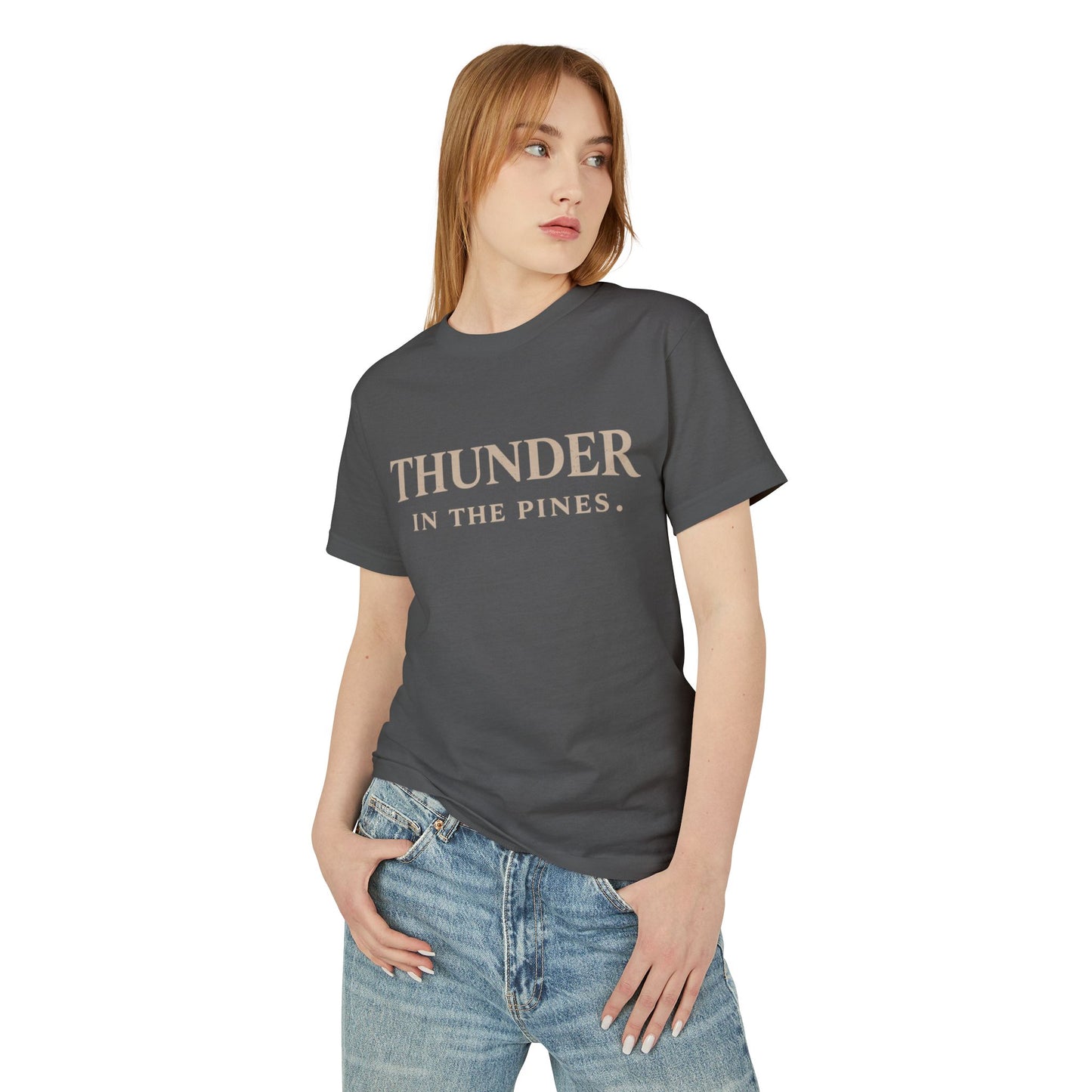 Thunder in the Pines Tee — Vintage Wildlife Turkey Hunting Graphic Shirt