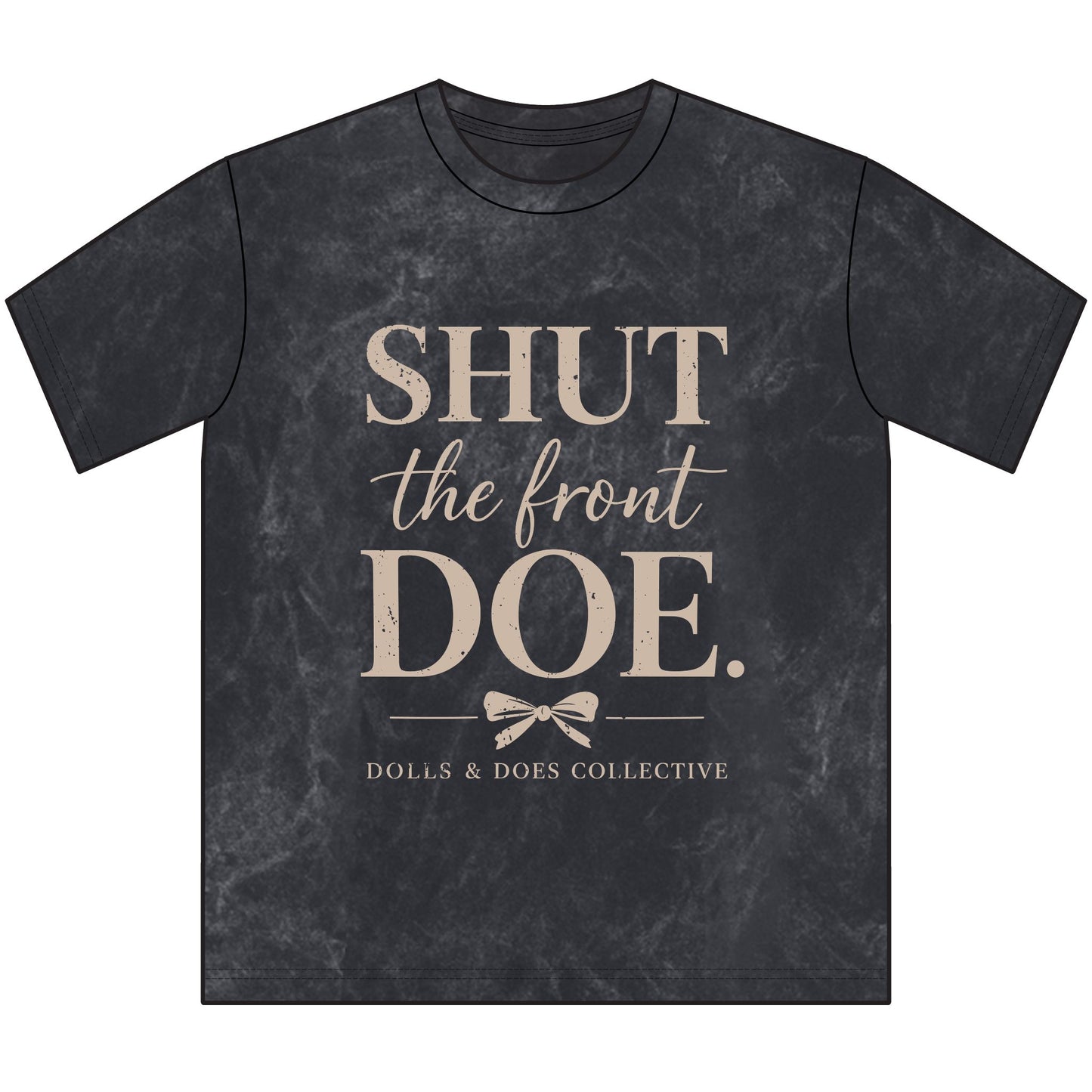 Shut the Front DOE Vintage Crewneck Tee – Funny Southern Phrase Graphic Tee