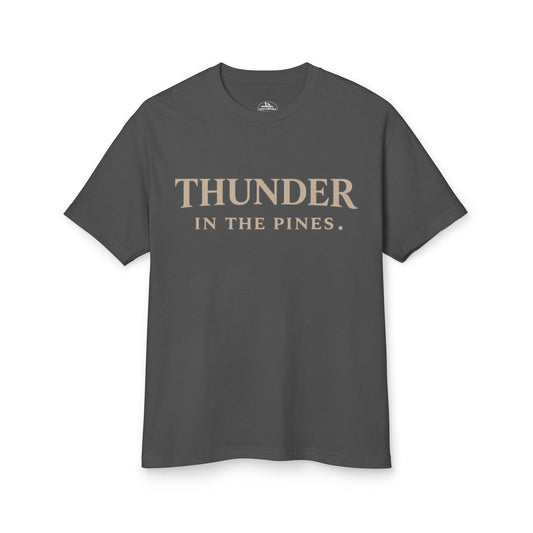 Thunder in the Pines Tee — Vintage Wildlife Turkey Hunting Graphic Shirt