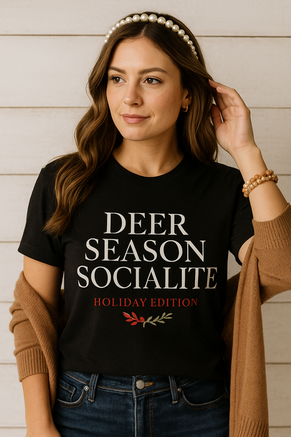Deer Season Socialite Holiday Edition Graphic Tee | Dolls & Does Collective