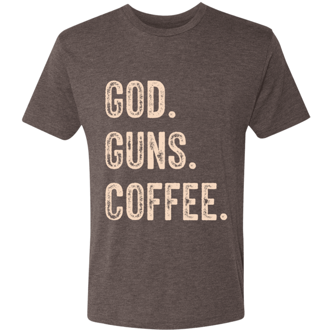 God. Guns. Coffee. Unisex Triblend T-Shirt