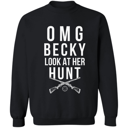 OMG Becky Crewneck Pullover Sweatshirt