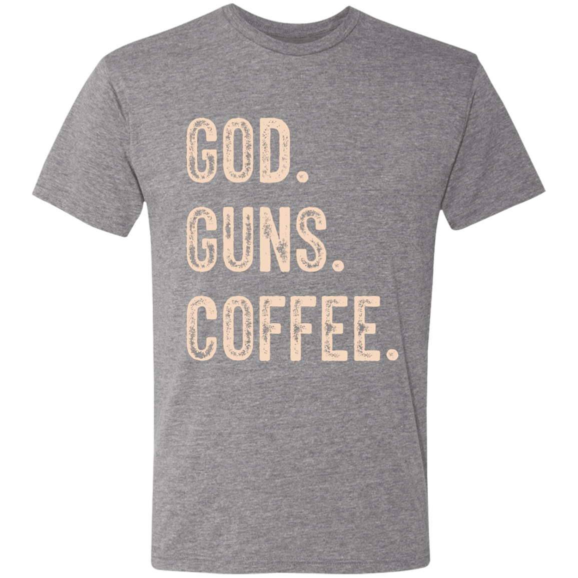 God. Guns. Coffee. Unisex Triblend T-Shirt