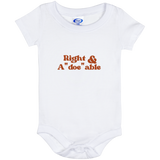 Right & A"doe"able Baby Onesie  6 m