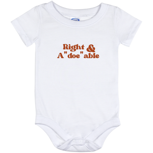 Right & A"doe"able Baby Onesie 12 Month